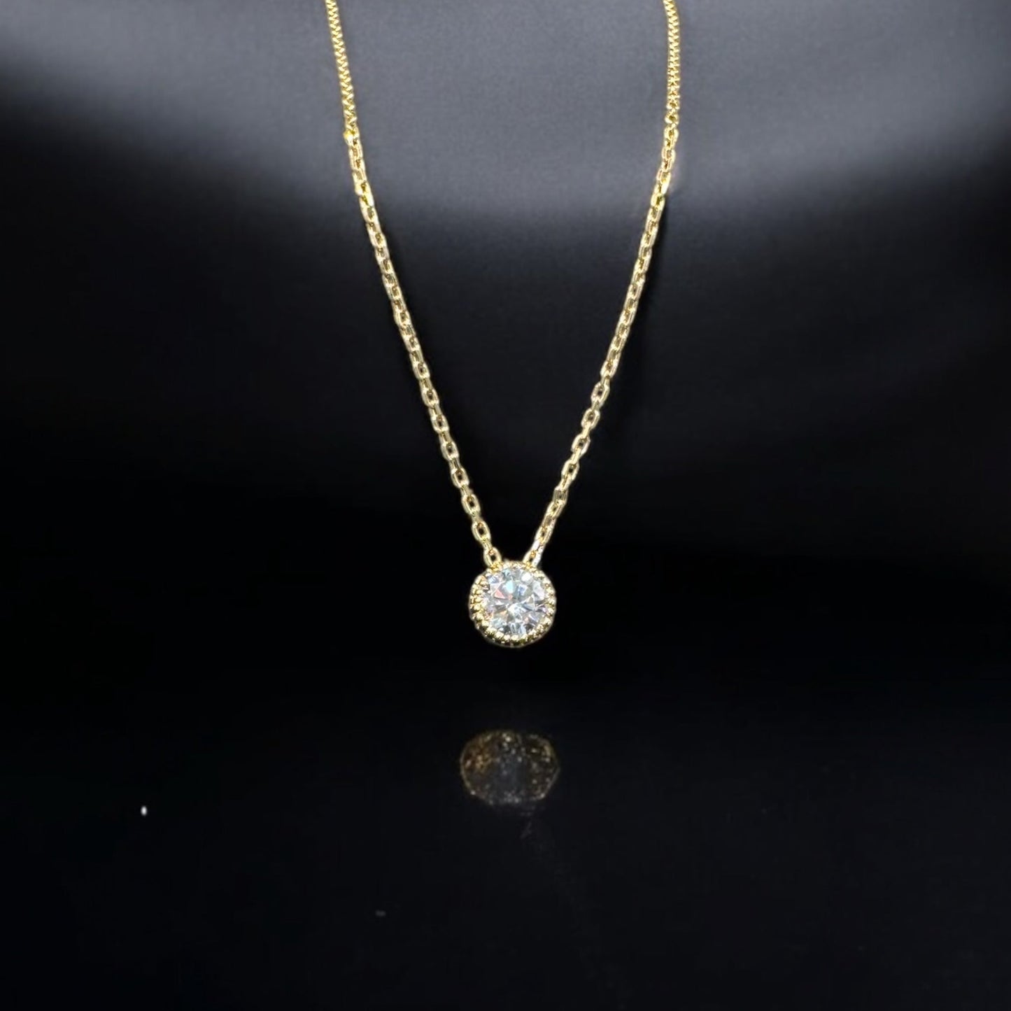 قلادة سولتير فضة نسائي عيار925