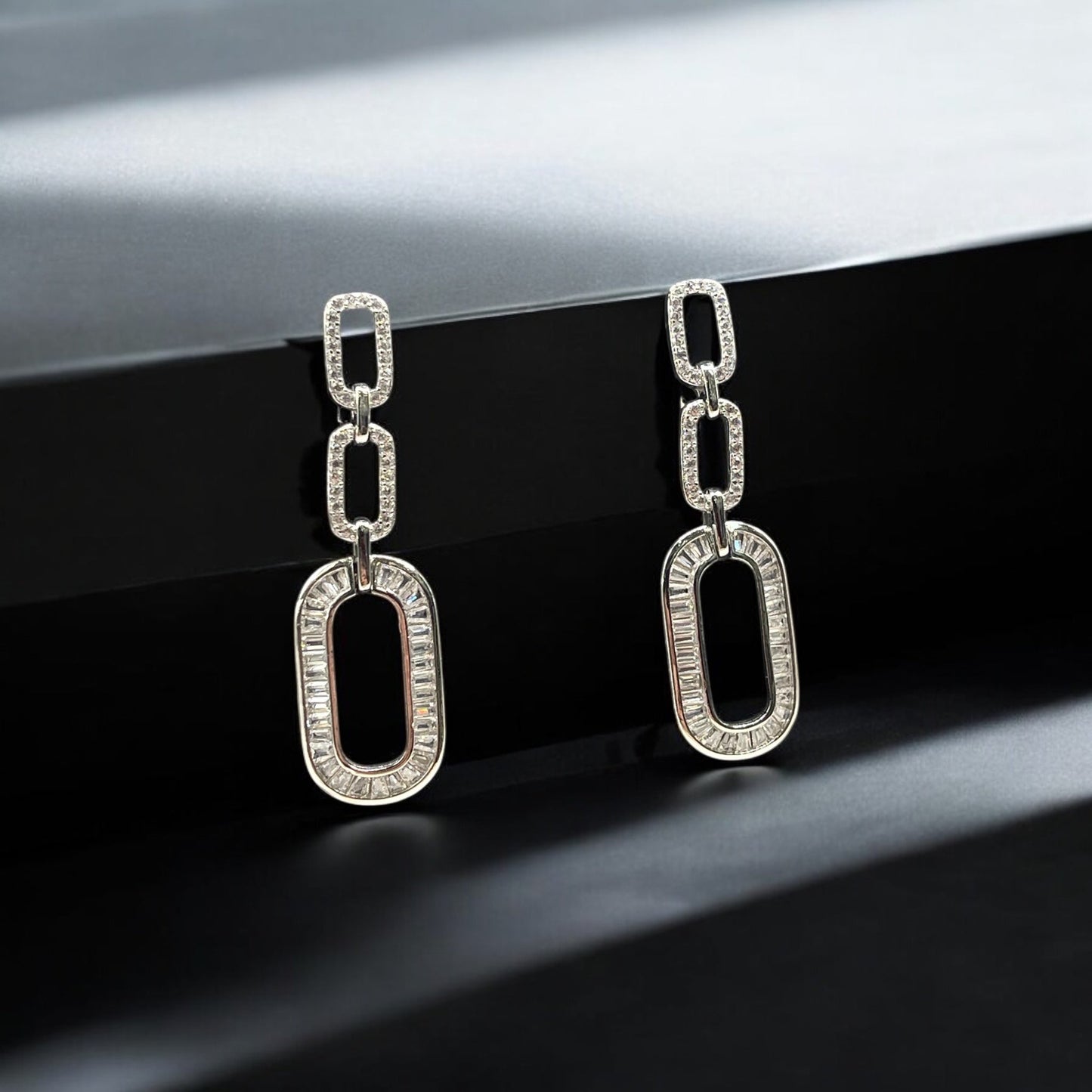 حلق فضة إيطالي مميز عيار 926