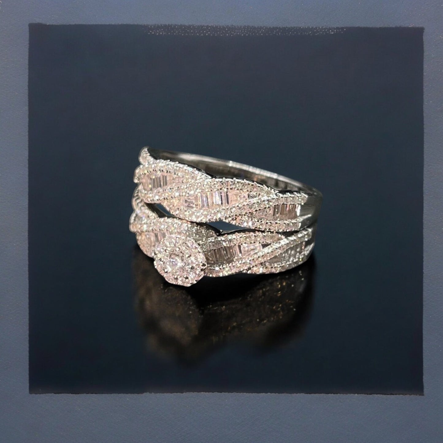 خاتم توينز نسائي فضة 925