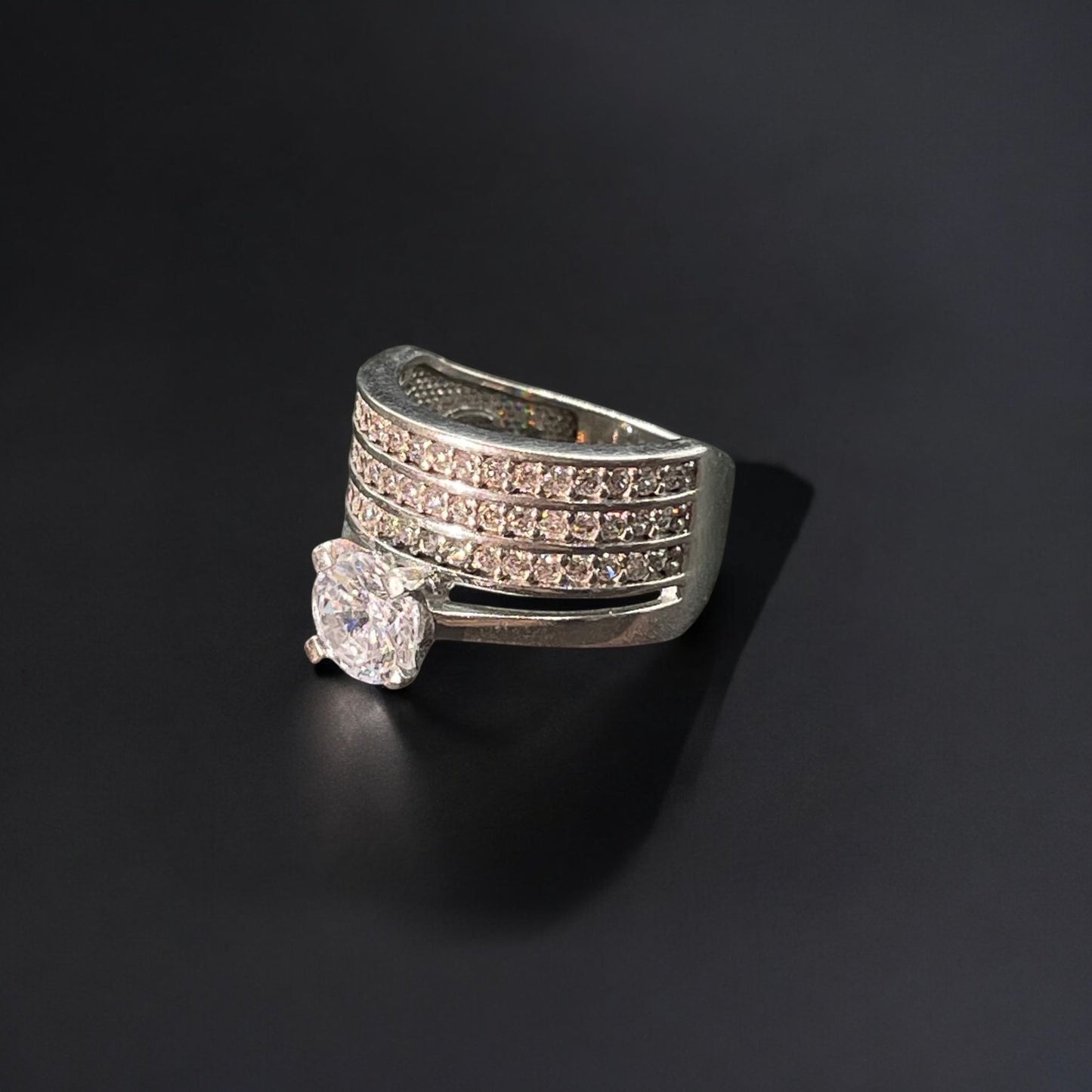 خاتم توينز نسائي فضة 925