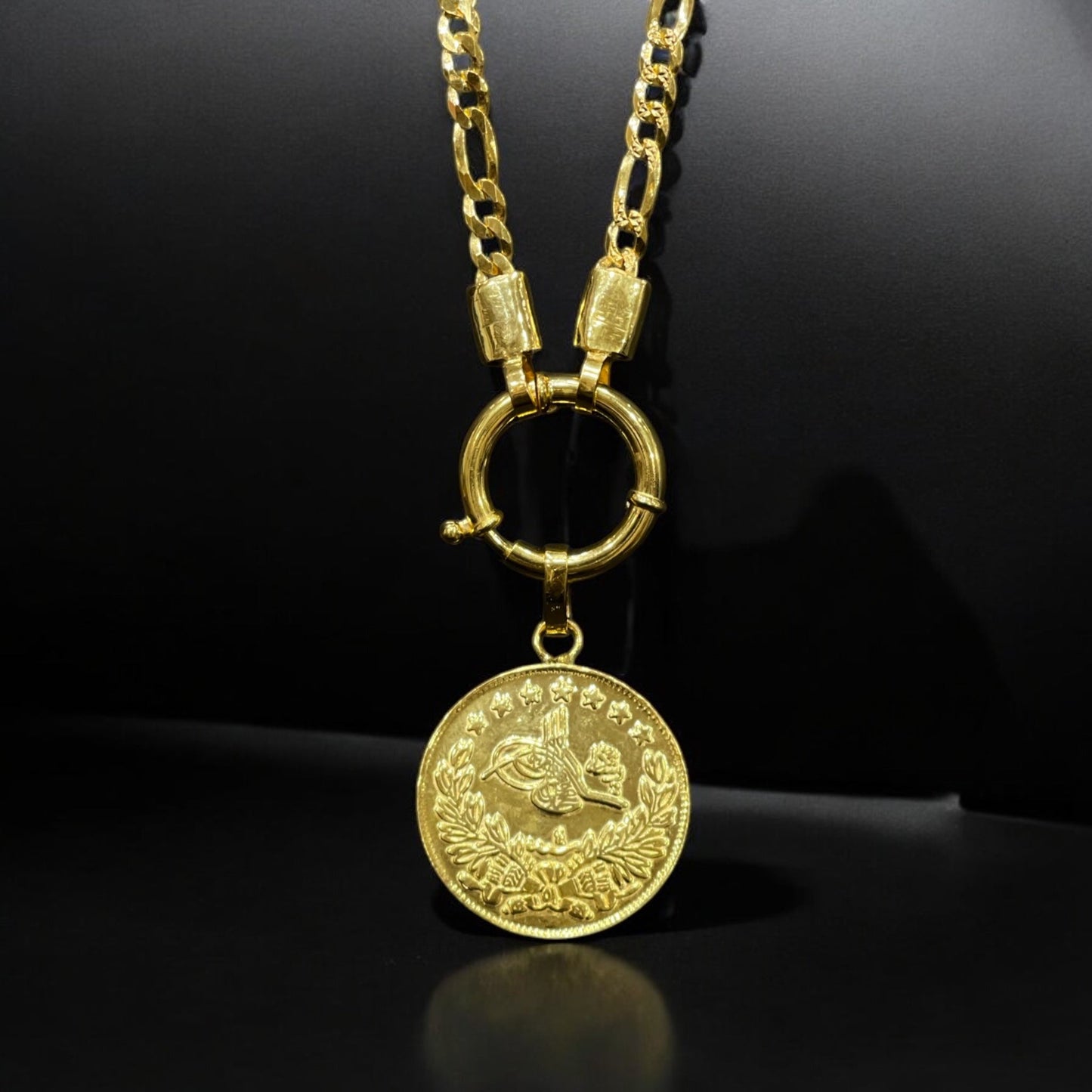 قلادة نص مخمس أصلية فضة نسائي عيار 925