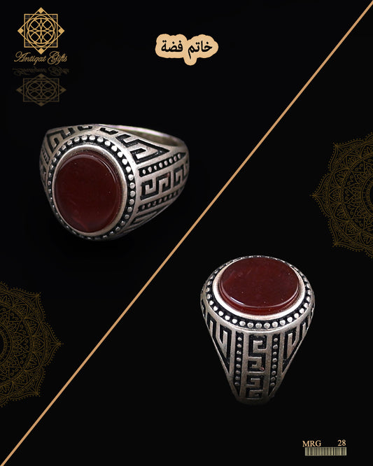 خاتم فضة رجالي