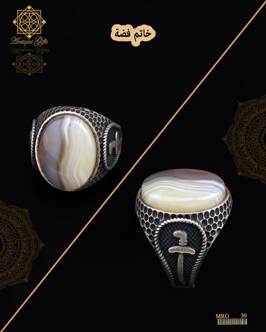 خاتم فضة رجالي