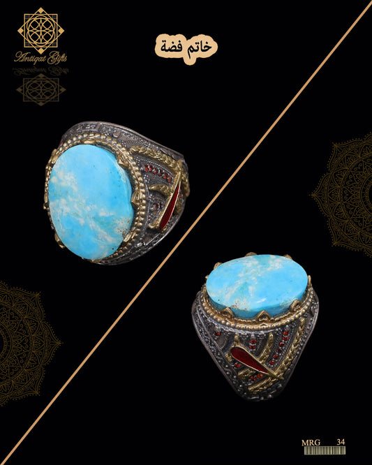 خاتم فضة رجالي