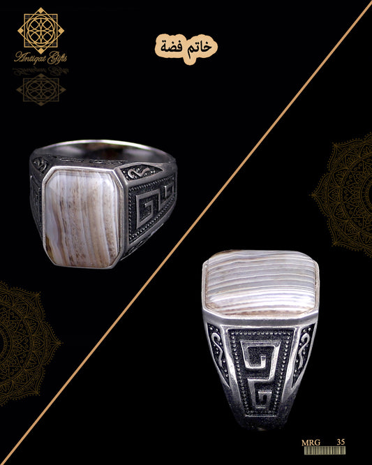 خاتم فضة رجالي