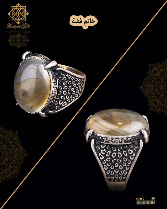 خاتم فضة رجالي