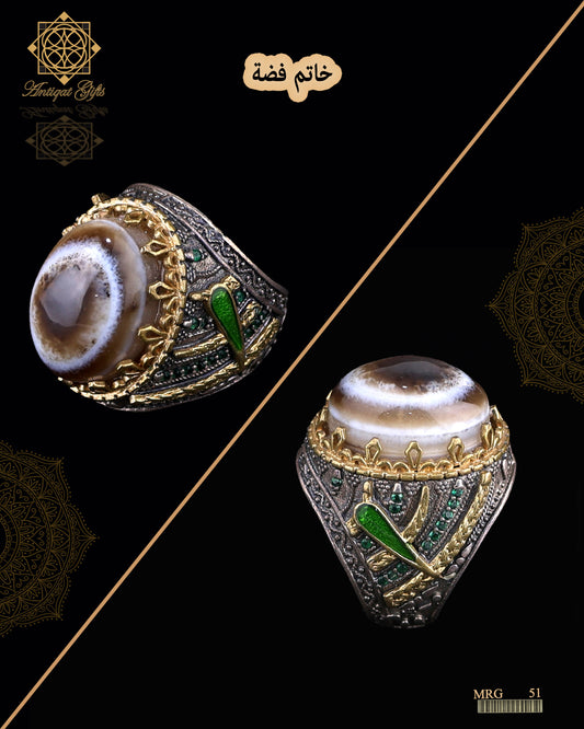 خاتم فضة رجالي