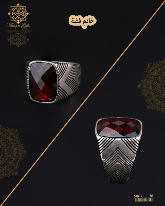 خاتم فضة رجالي
