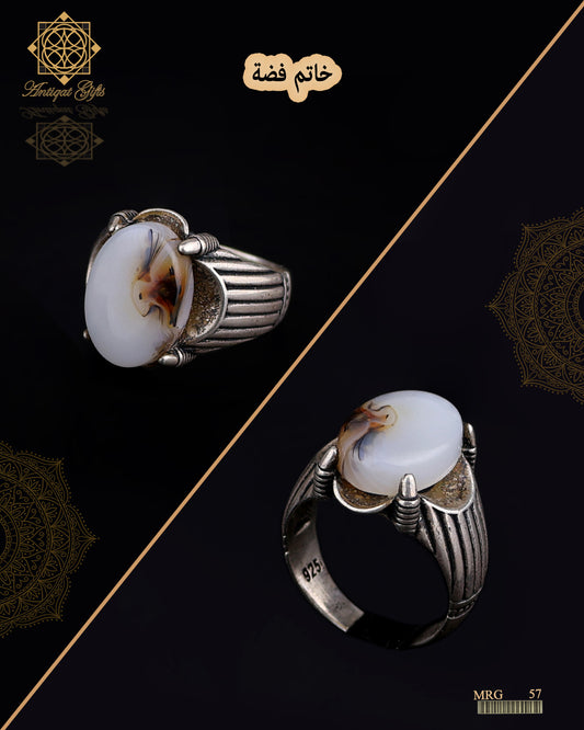 خاتم فضة رجالي