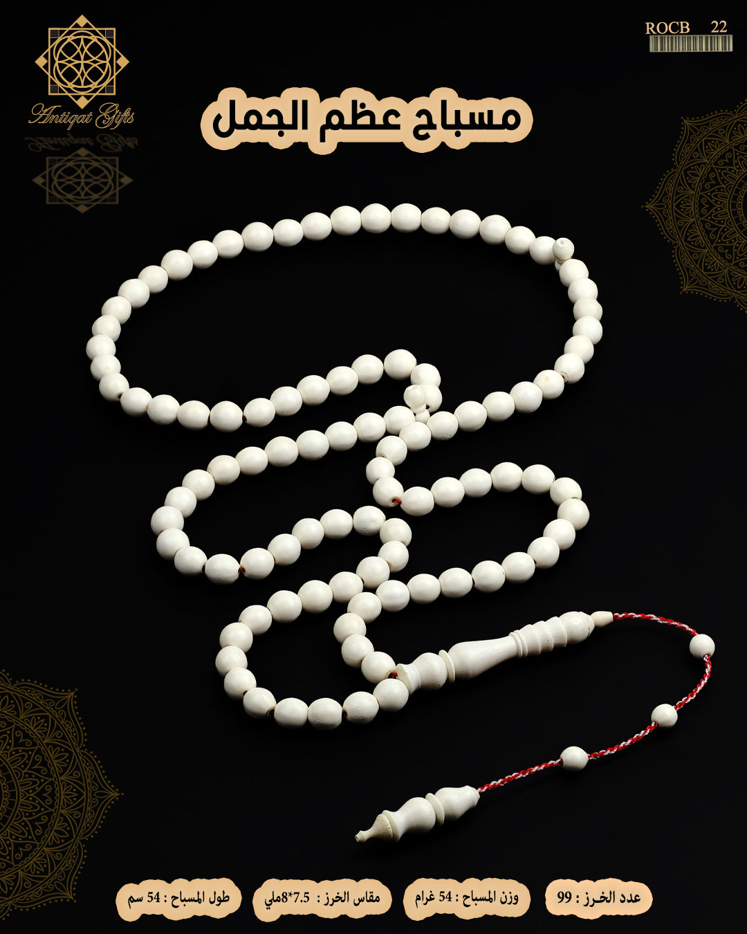 مسباح عظم الجمل الطبيعي
