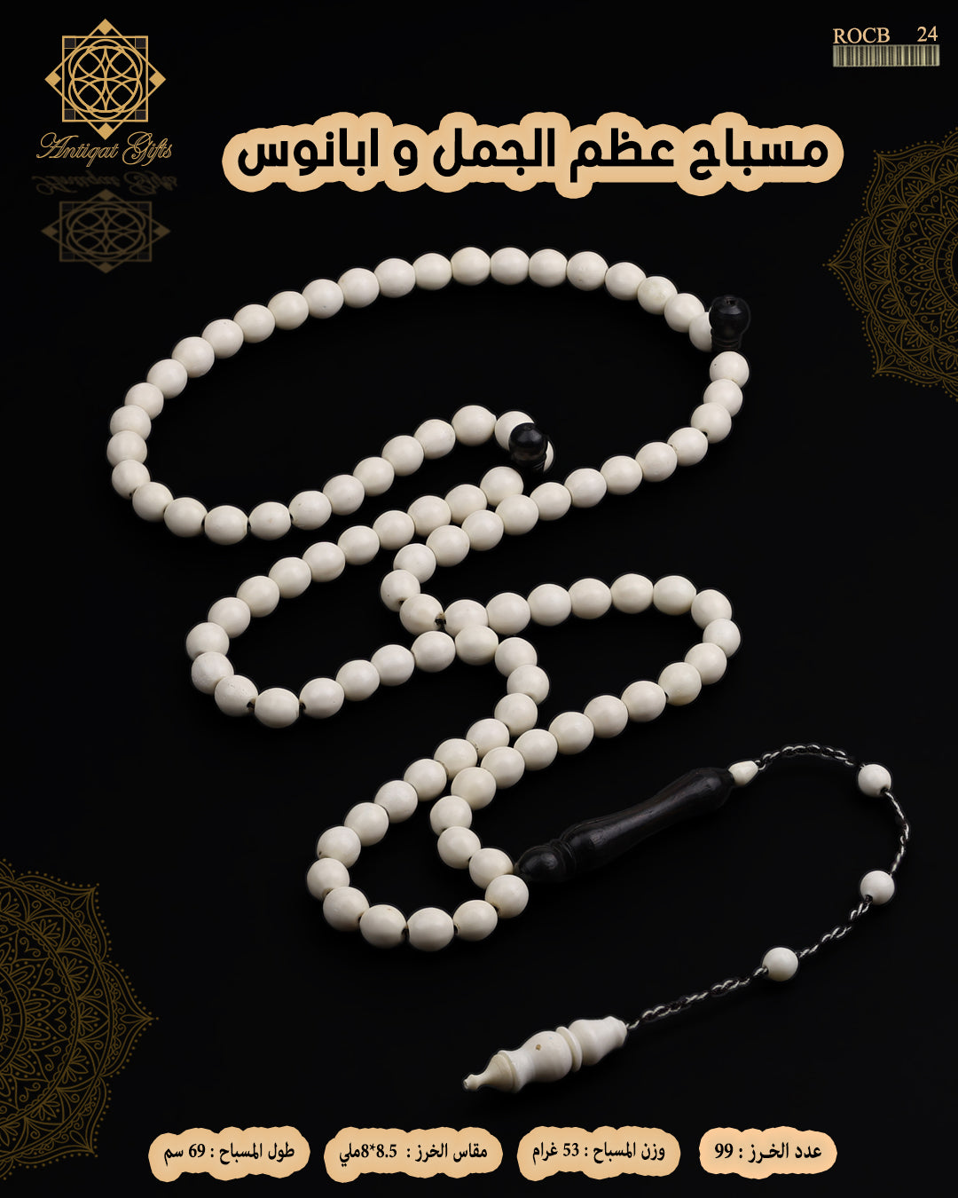 مسباح عظم الجمل الطبيعي