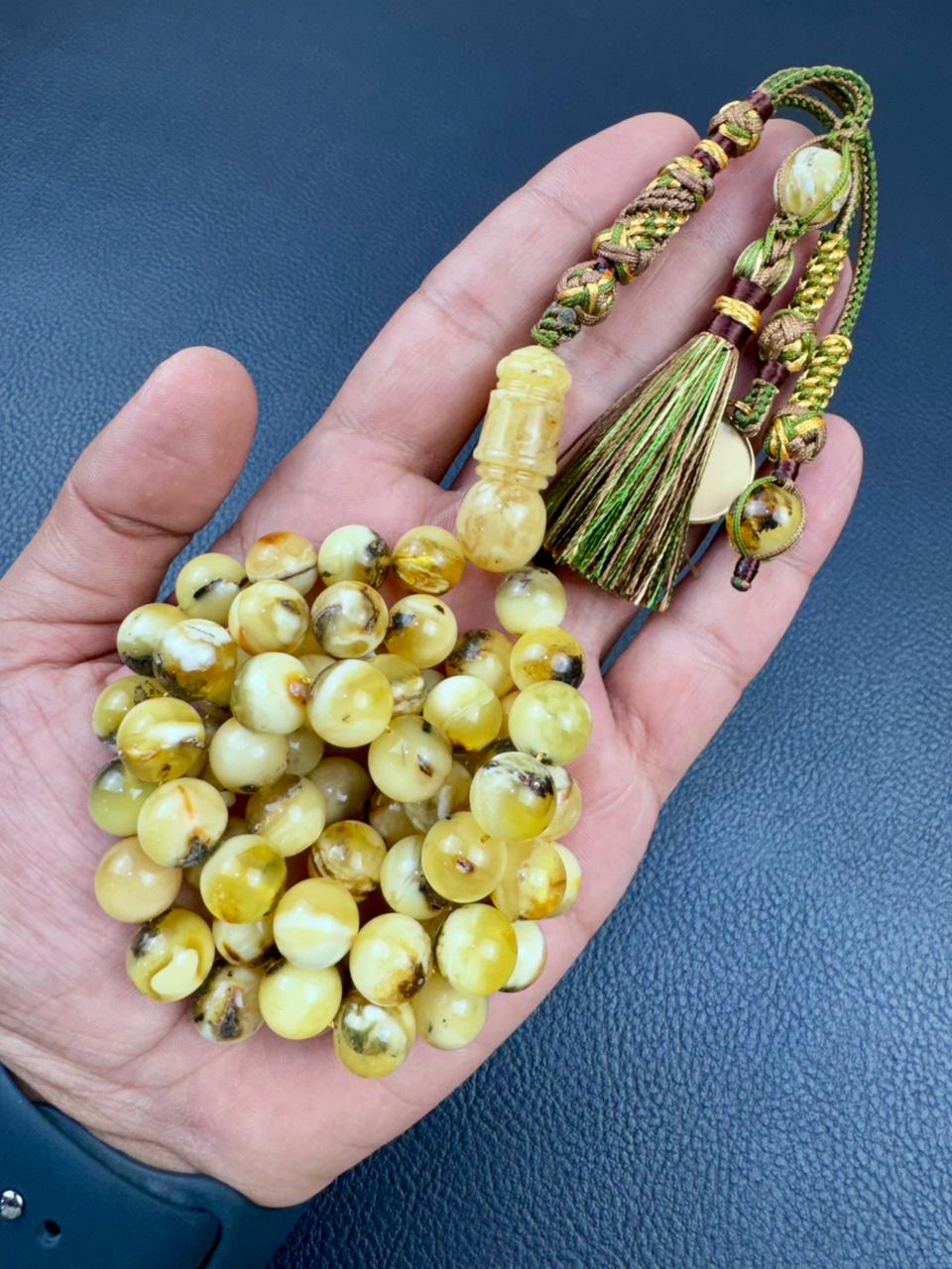 مسباح كهرمان شوائب طبيعي
