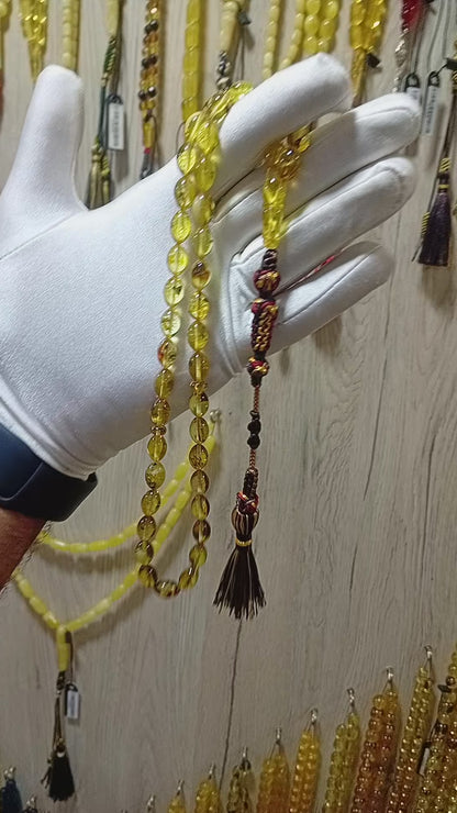 مسباح كهرمان روسي طبيعي