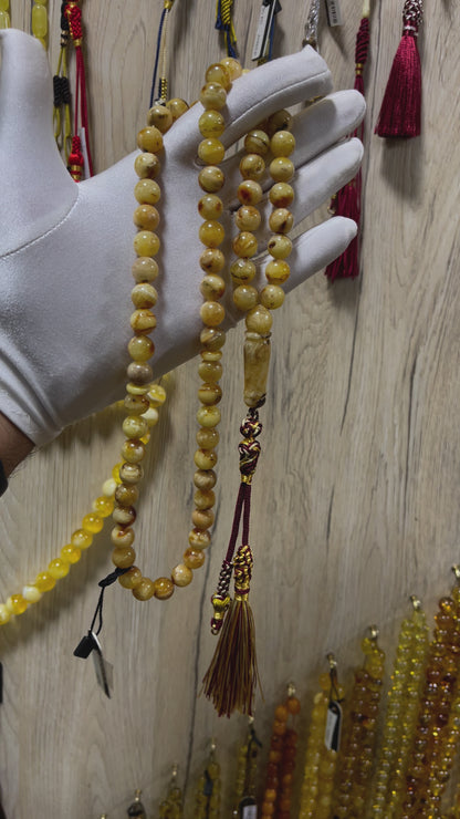 مسباح كهرمان شوائب طبيعي